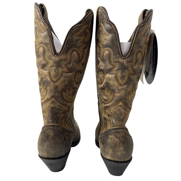 Laredo Women's Access Western Leather Boots Wide Calf 51079 Size 7.5 M - Picture 6 of 14